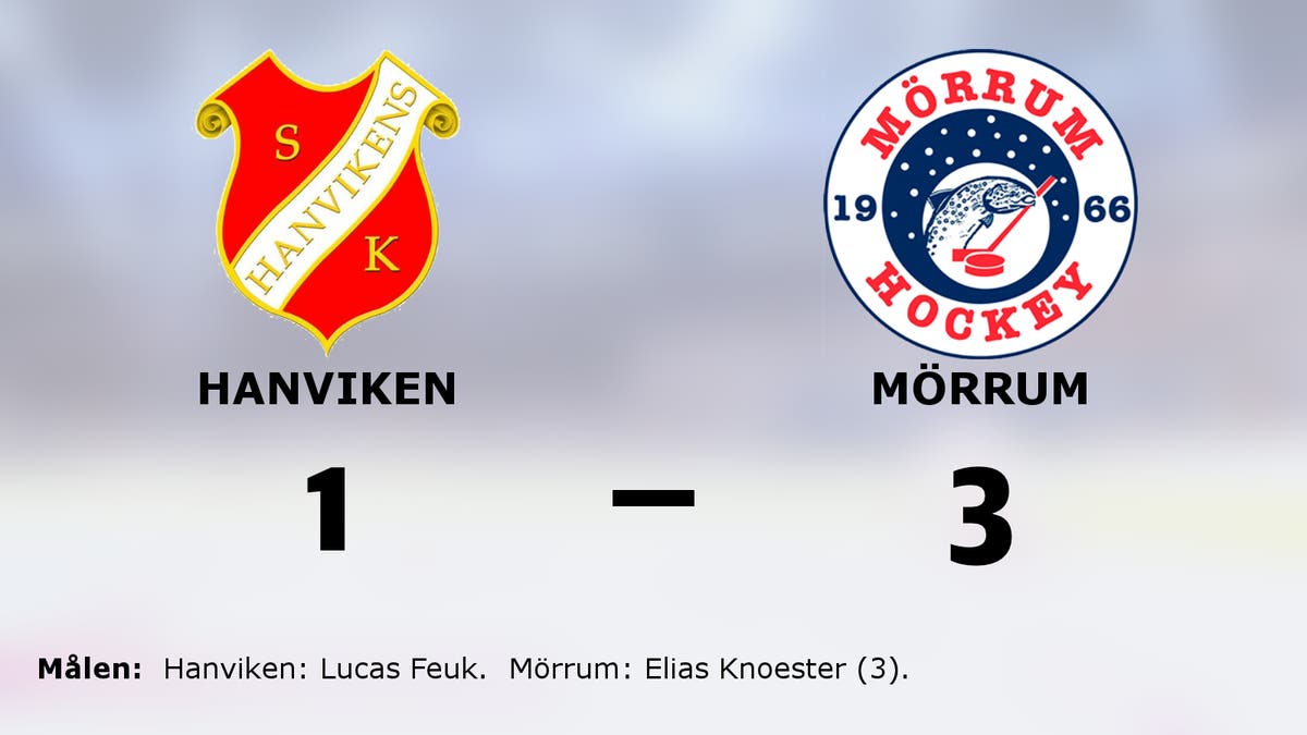 Mörrum bröt Hanvikens fina vinstsvit