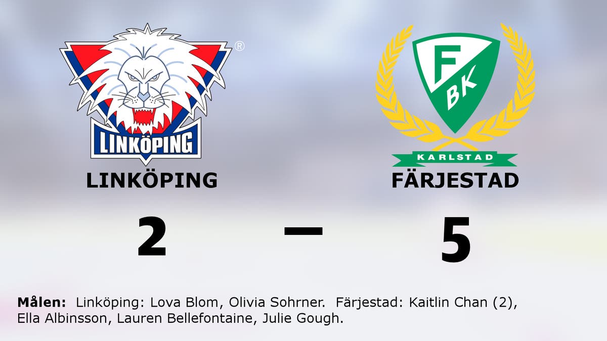 Tre poäng till Färjestad efter avgörande i slutperioden mot Linköping