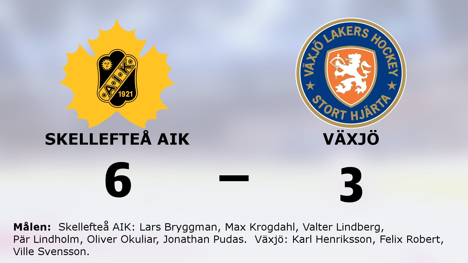 Skellefteå AIK:s fina svit mot Växjö fortsätter