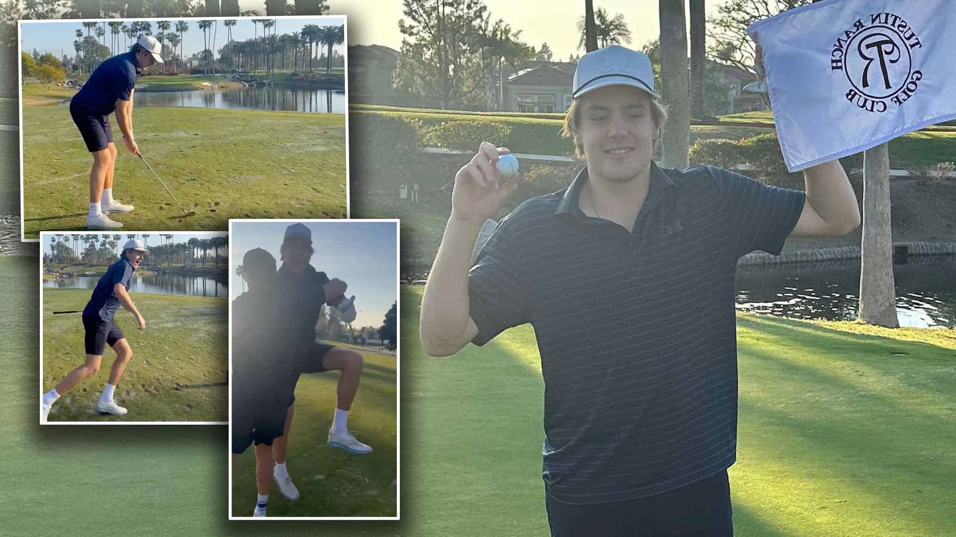 Leo Carlsson hole-in-one