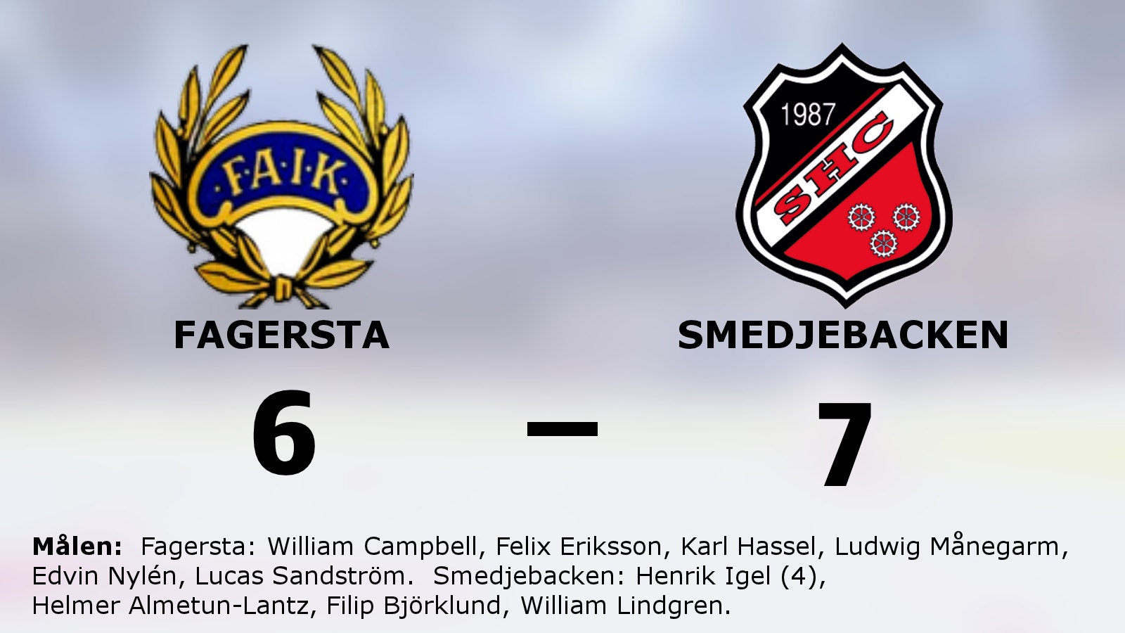 Henrik Igel matchhjälte med två sena mål för Smedjebacken