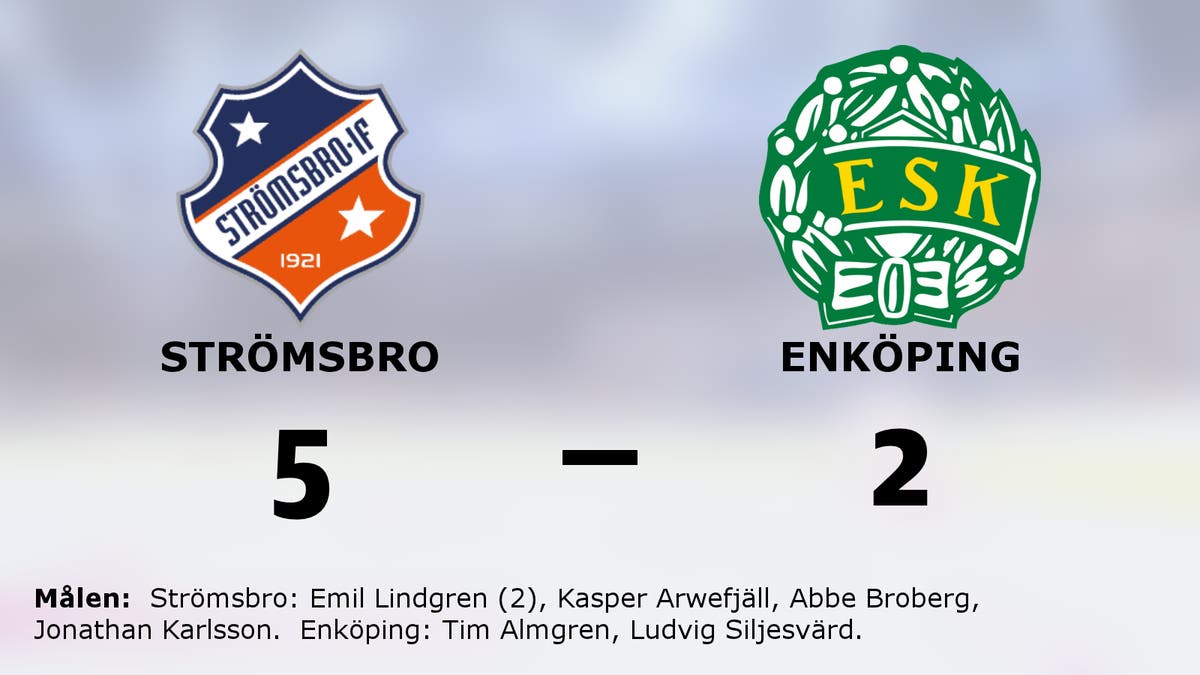 Strömsbro besegrade Enköping efter Emil Lindgrens dubbel