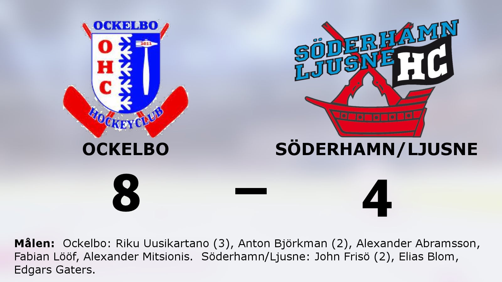 Ockelbo förlänger segersviten mot Söderhamn/Ljusne