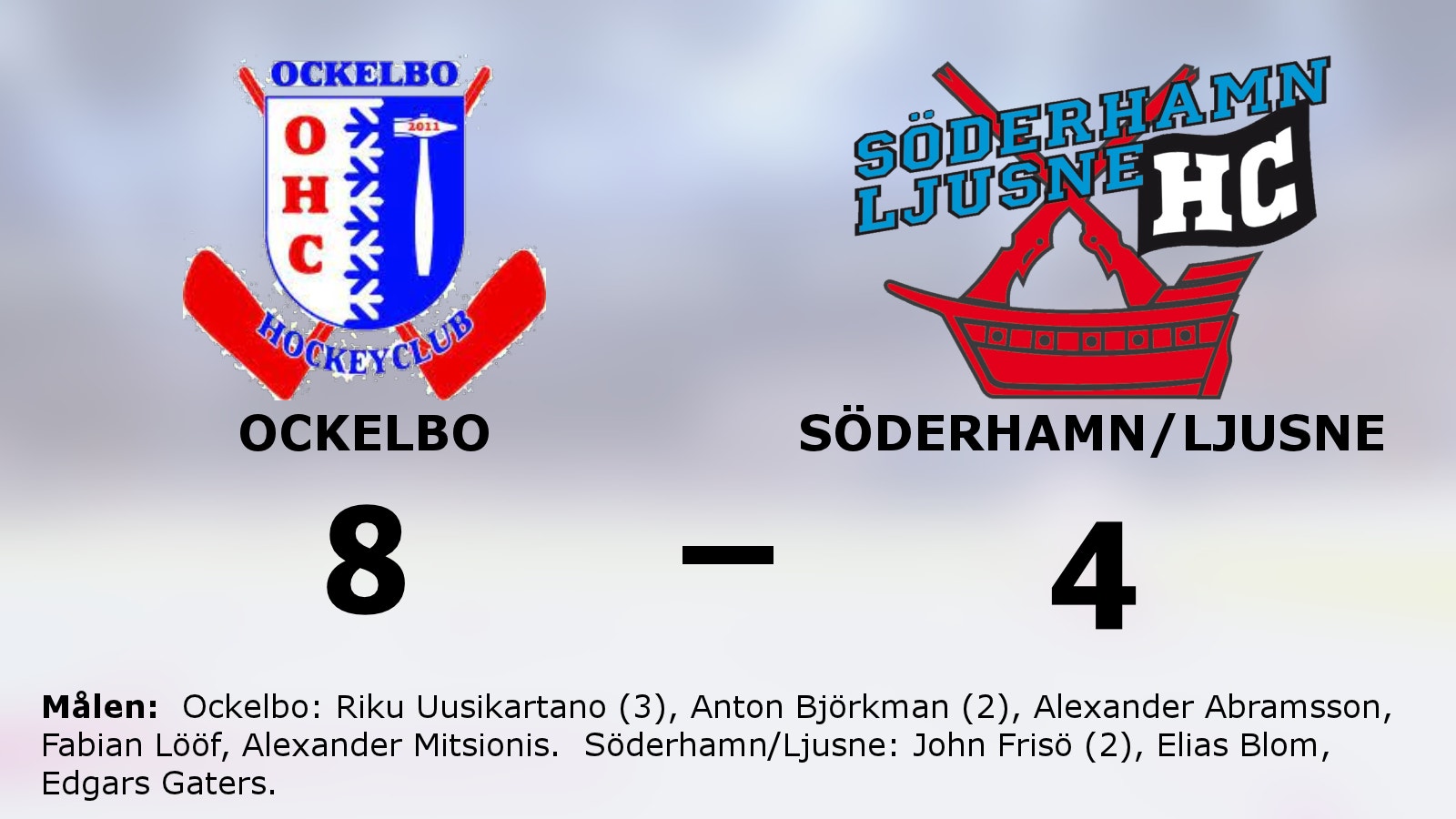 Ockelbo förlänger segersviten mot Söderhamn/Ljusne
