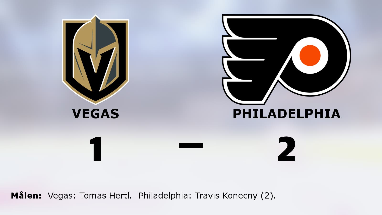 Äntligen seger för Philadelphia mot Vegas