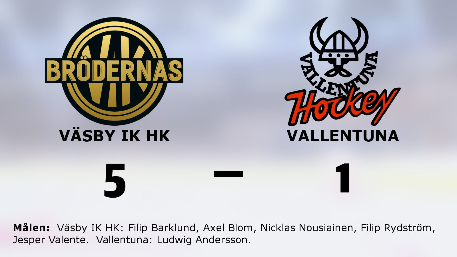 Väsby IK HK vann mot Vallentuna