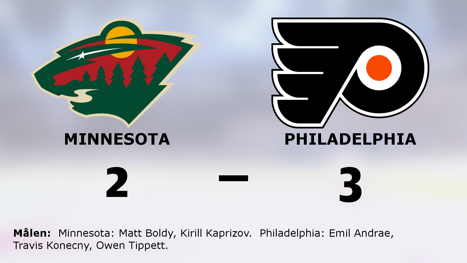 Seger på straffar för Philadelphia borta mot Minnesota