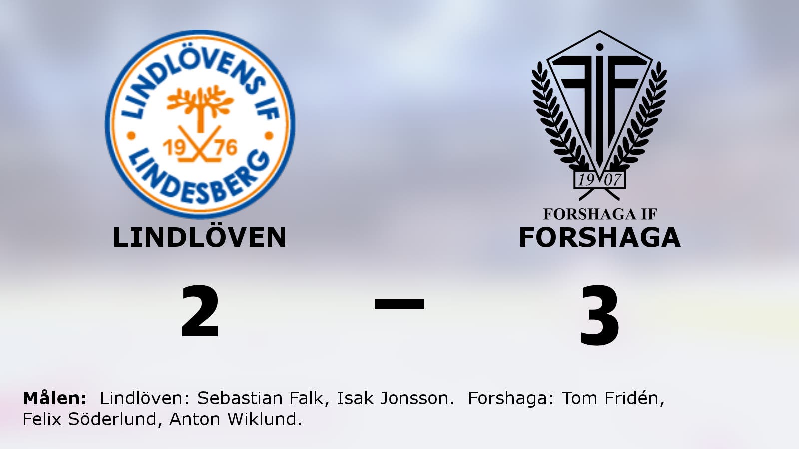 Formstarka Forshaga vann mot Lindlöven