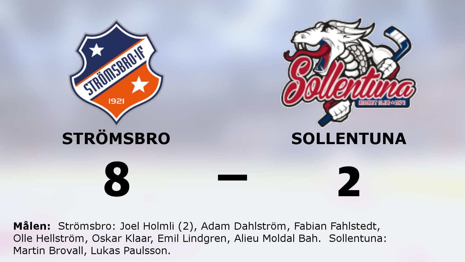 Strömsbro tog enkel seger mot Sollentuna