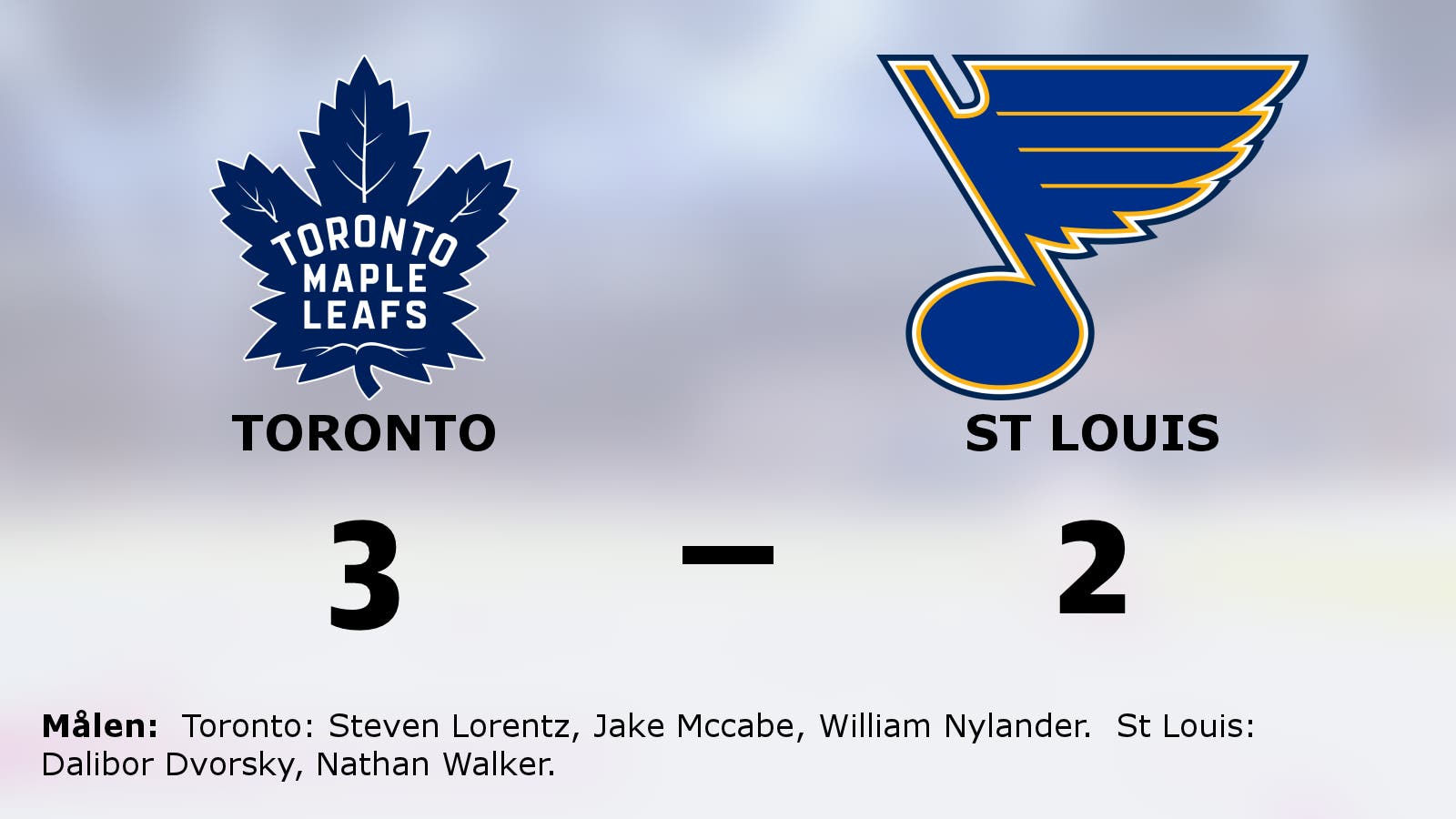 Efterlängtad seger för Toronto – steg åt rätt håll mot St Louis