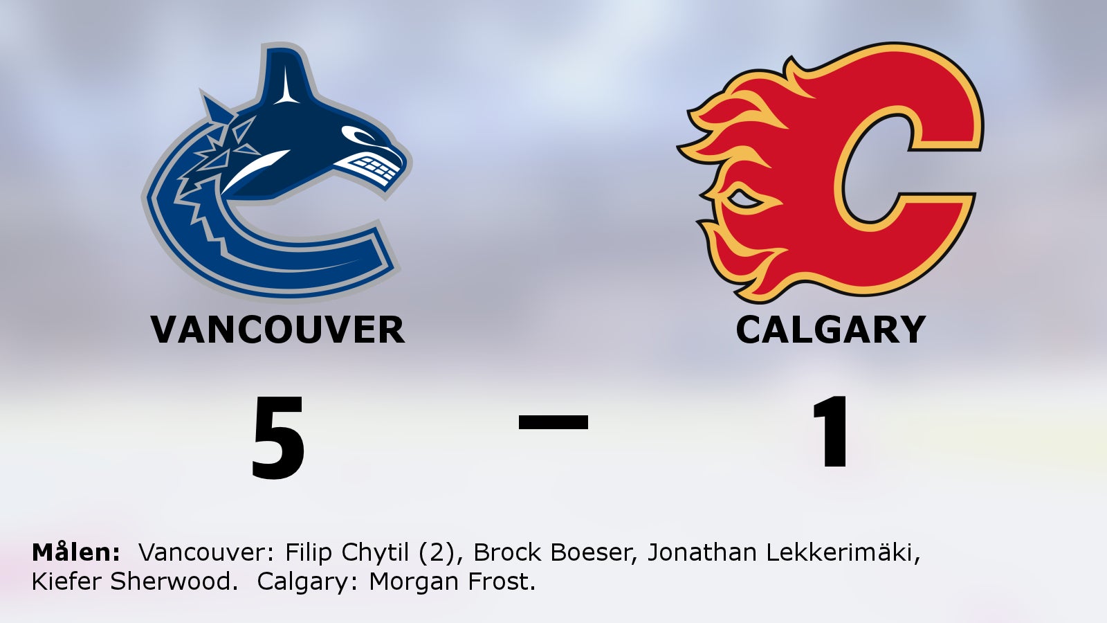 Vancouver tog hem segern mot Calgary – Filip Chytil matchvinnare