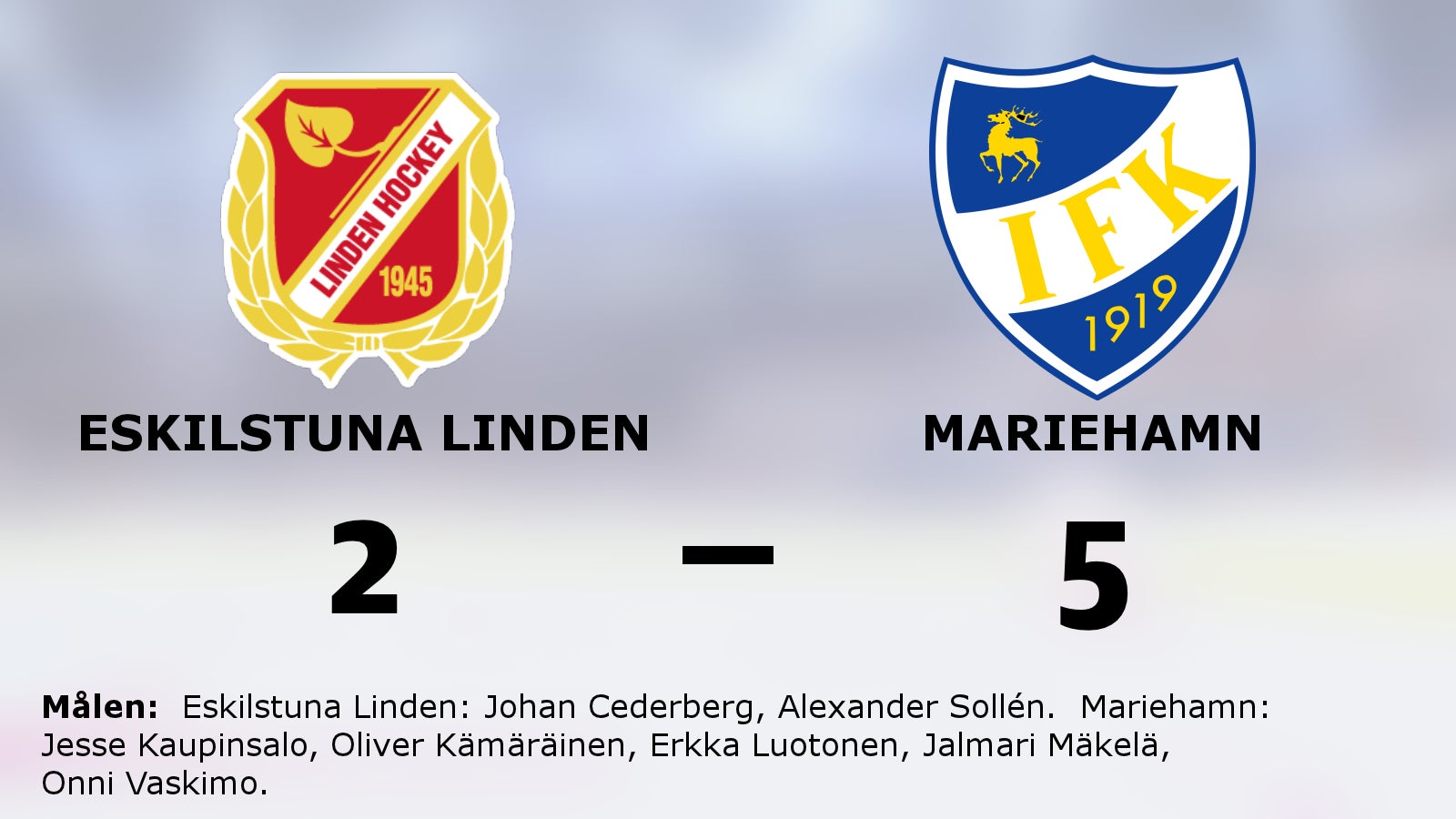 Mariehamn vände och vann mot Eskilstuna Linden