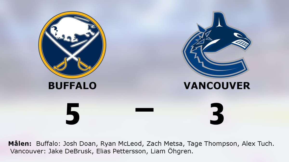 Buffalo vann på hemmaplan mot Vancouver