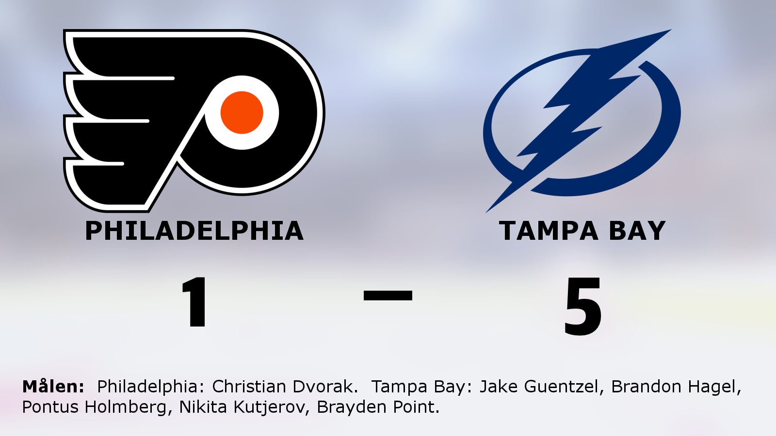Ny seger för Tampa Bay mot Philadelphia