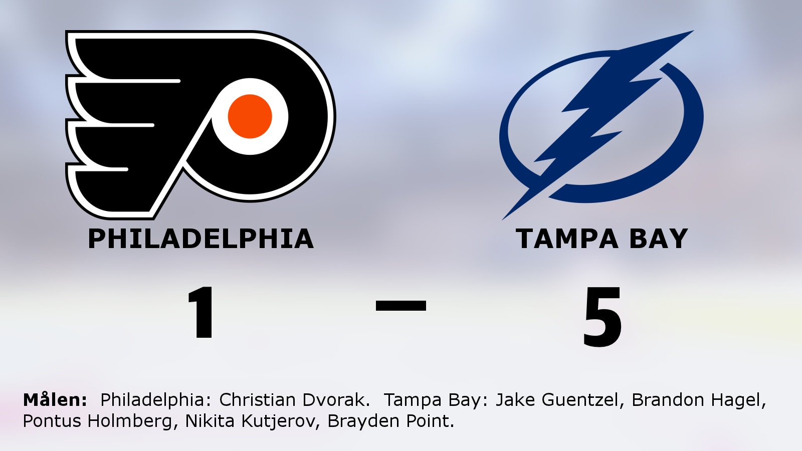 Ny seger för Tampa Bay mot Philadelphia