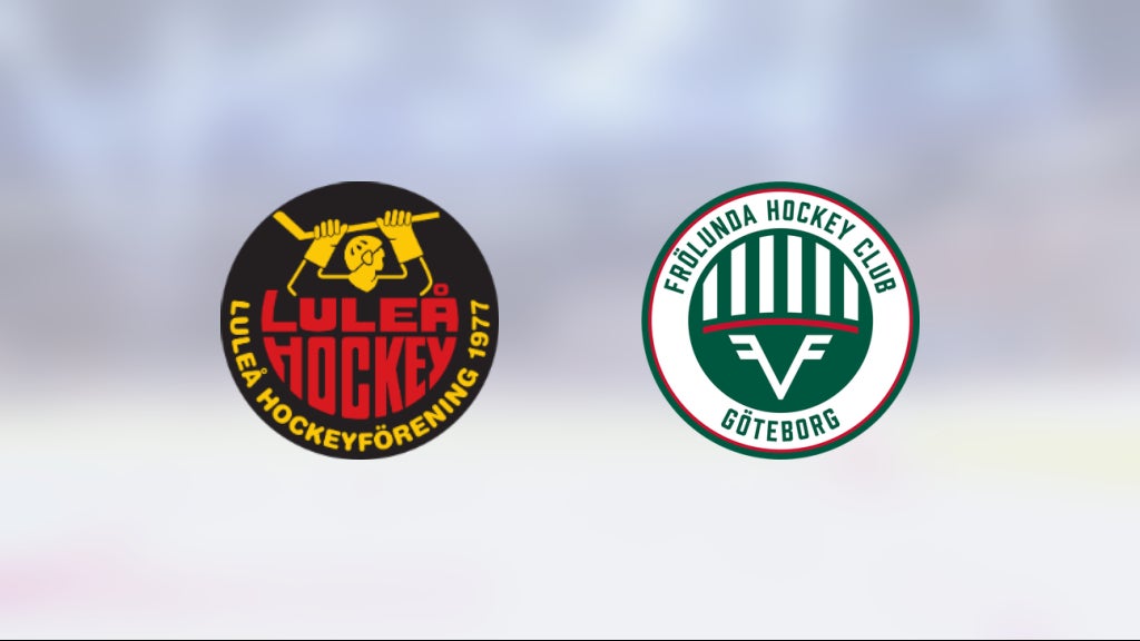 Tre poäng till Frölunda HC efter avgörande i slutperioden mot Luleå