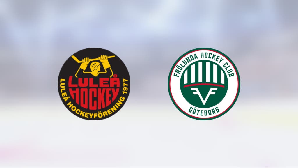 Tre poäng till Frölunda HC efter avgörande i slutperioden mot Luleå