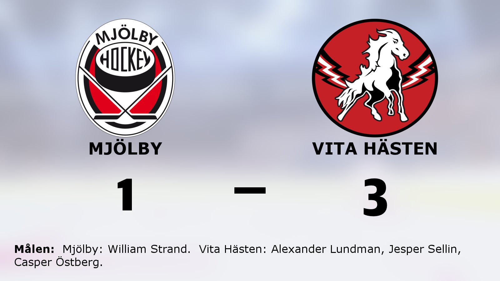 Vita Hästens fina svit fortsätter mot Mjölby
