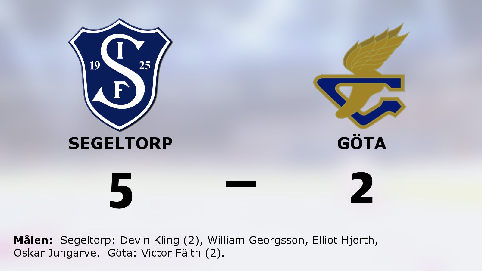 Devin Kling i målform – Segeltorp vann mot Göta