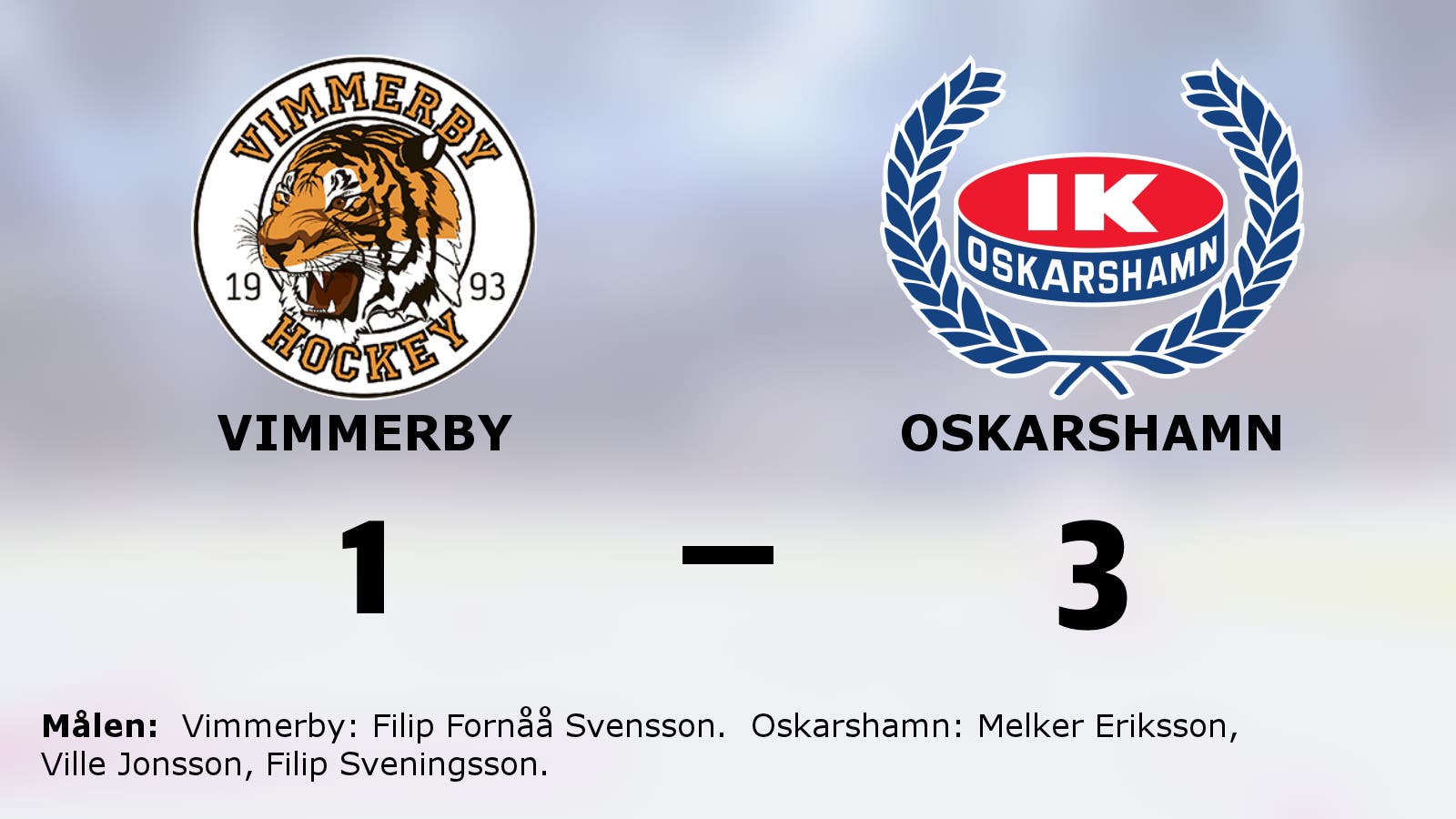 Oskarshamn tog bortaseger mot Vimmerby