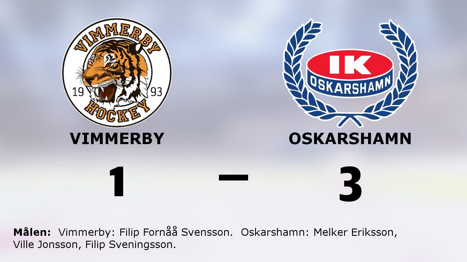 Oskarshamn tog bortaseger mot Vimmerby