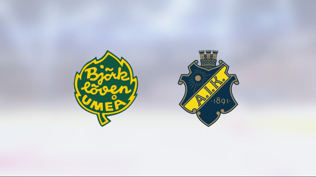 Jacob Söderberg-Nelson i målform när Björklöven vann mot AIK