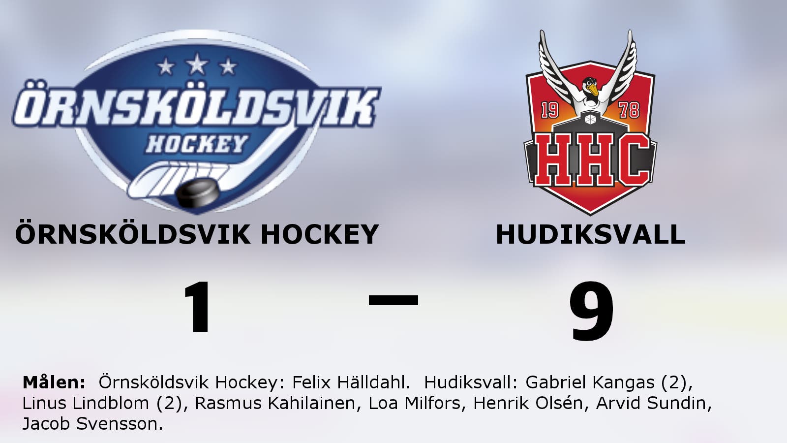 Nionde raka för Hudiksvall efter seger mot Örnsköldsvik Hockey
