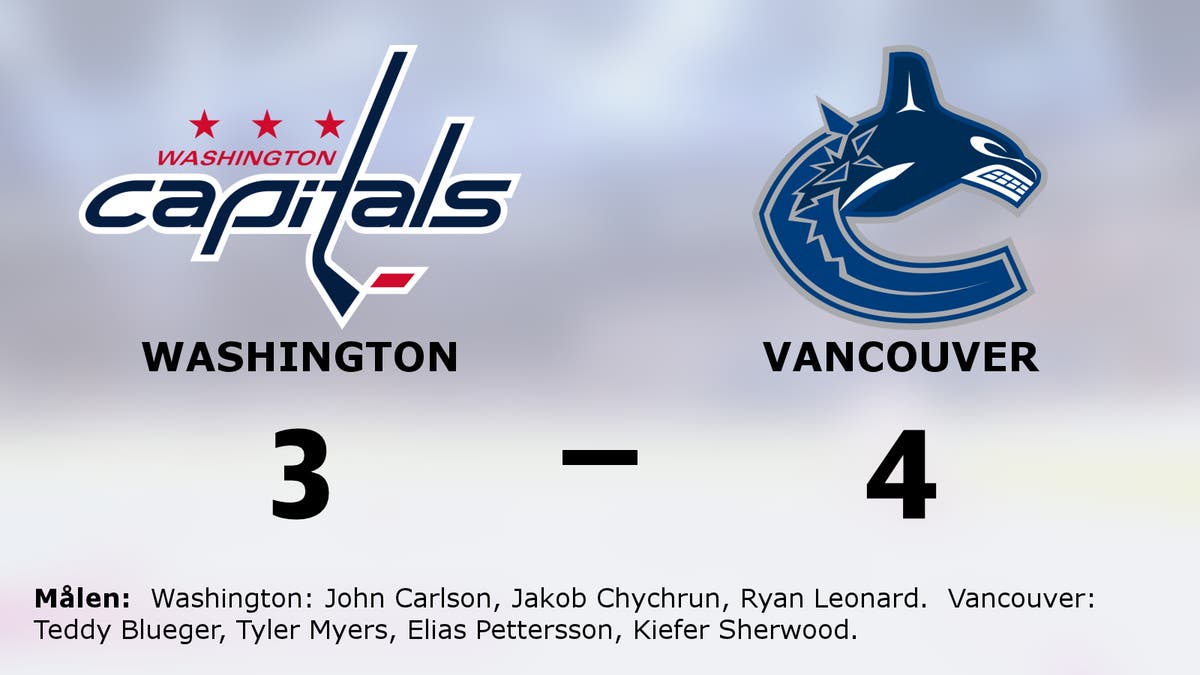 Vancouvers starka start sänkte Washington