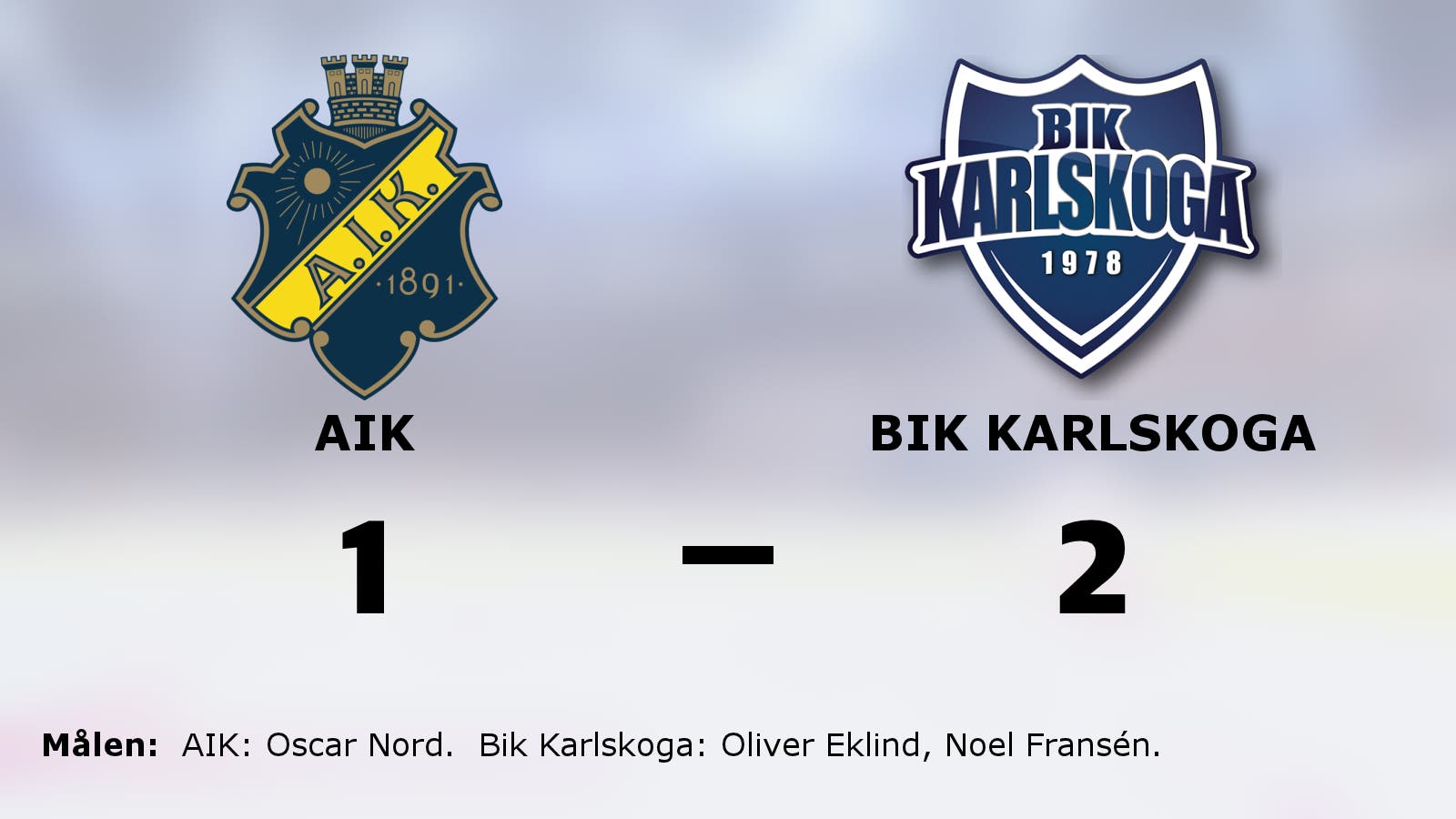 Bik Karlskoga vinnare mot AIK – avgjorde i förlängningen