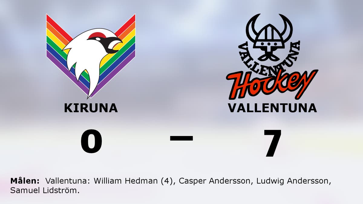 Vallentuna utklassade Kiruna på bortaplan