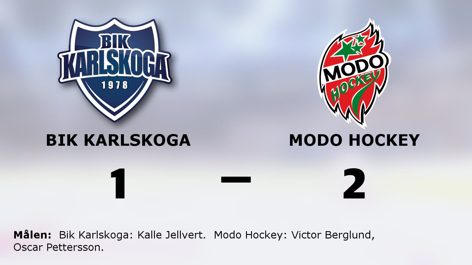Skön start för Modo Hockey – vann mot Bik Karlskoga