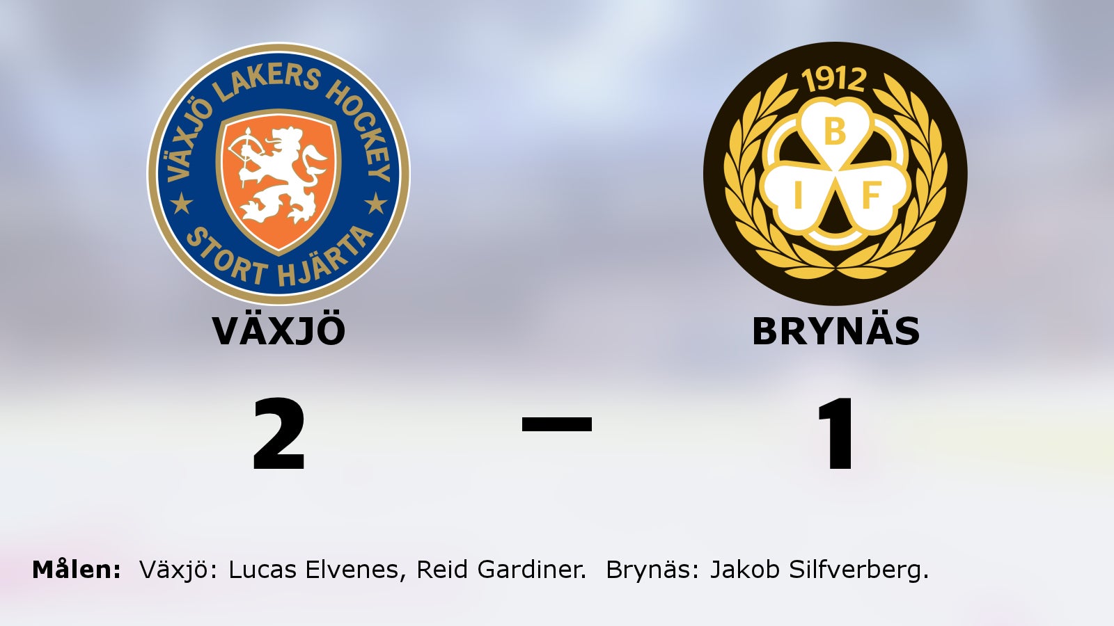Elvenes och Gardiner avgjorde när Växjö slog Brynäs