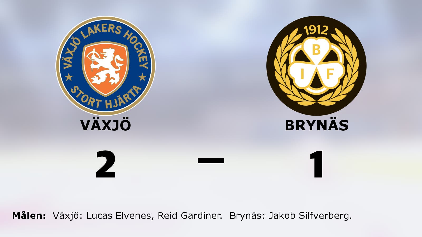 Elvenes och Gardiner avgjorde när Växjö slog Brynäs