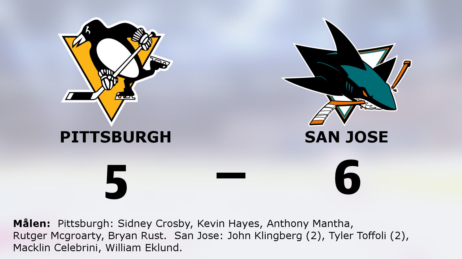 Underläge med fem mål – San Jose vände till seger