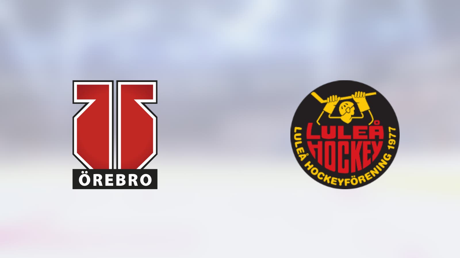 Första matchen mellan Örebro Hockey och Luleå i åttondelsfinalen i SM-slutspelet herr