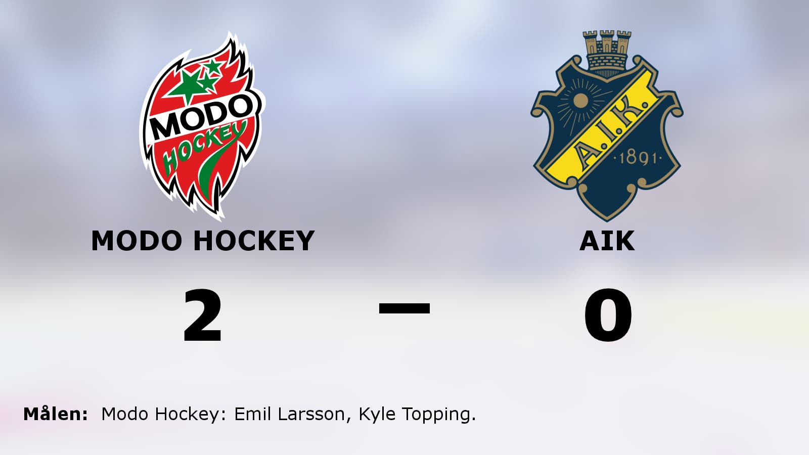 Ny seger för Modo Hockey mot favoritmotståndet