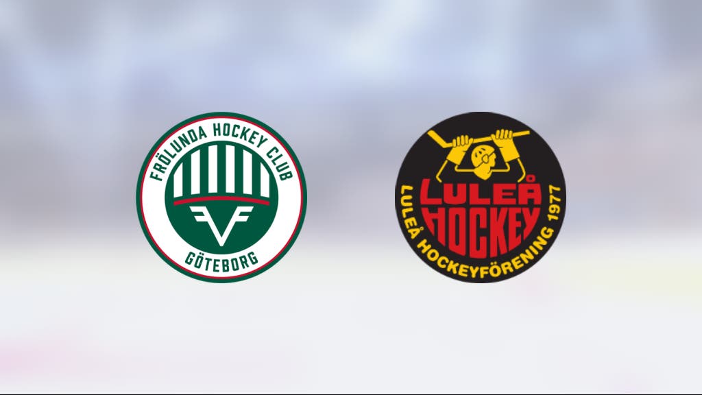 Frölunda besegrade Luleå med 4–1
