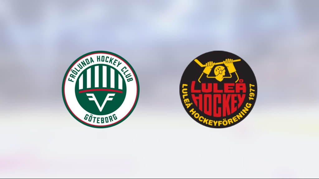 Frölunda besegrade Luleå med 4–1