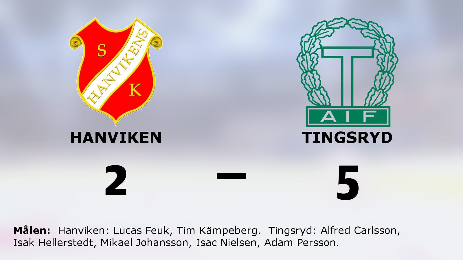 Tingsryd vann efter drömvändning i andra mot Hanviken