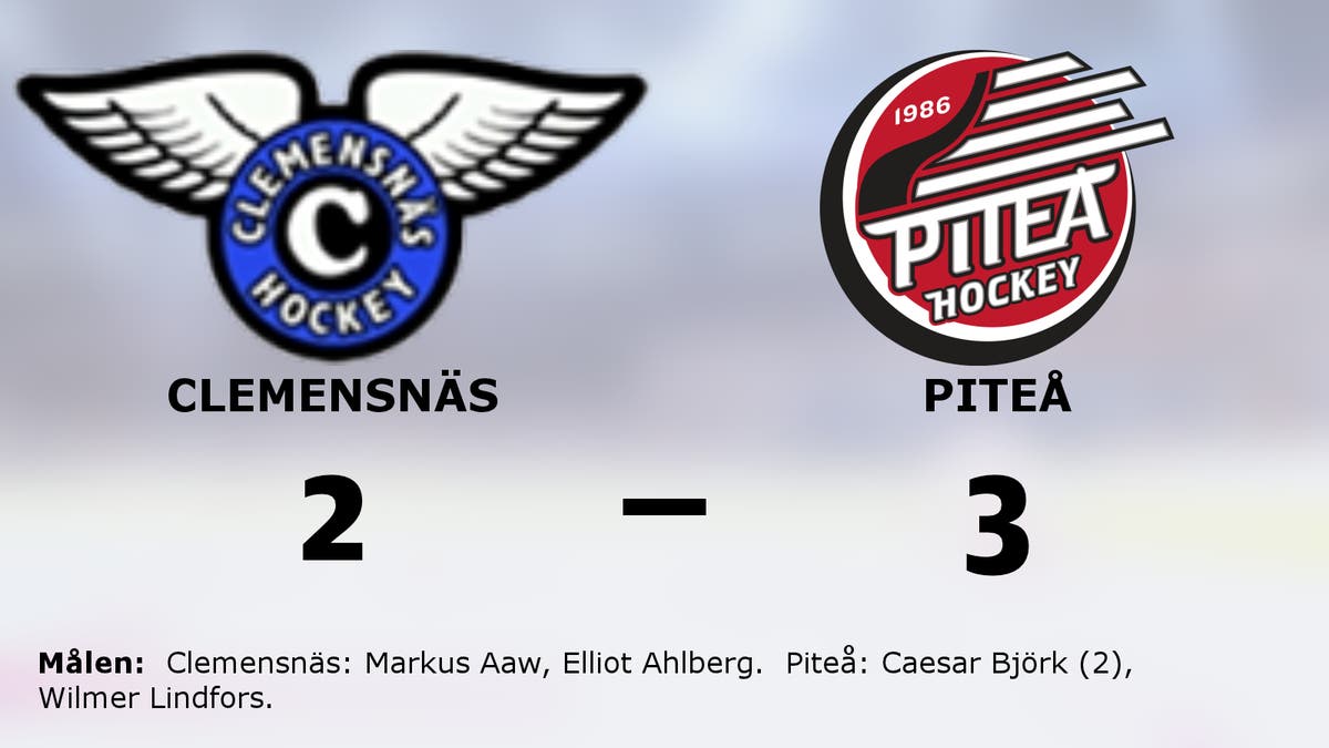Piteås fina svit fortsätter mot Clemensnäs