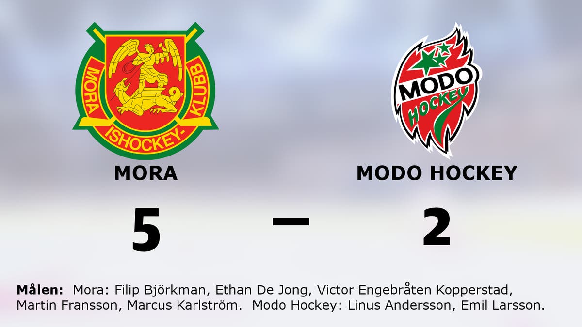 Mora vann efter drömvändning i andra mot Modo Hockey