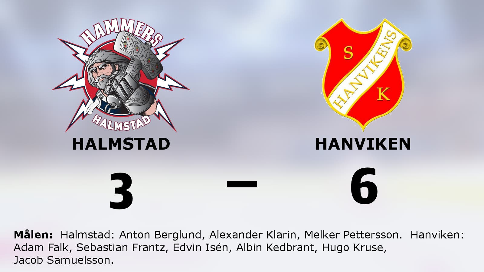 Seger med 6–3 för Hanviken mot Halmstad