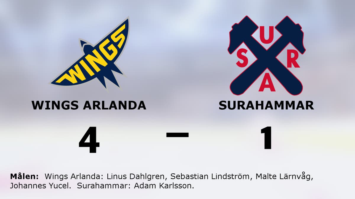 Wings Arlanda vann mot Surahammar
