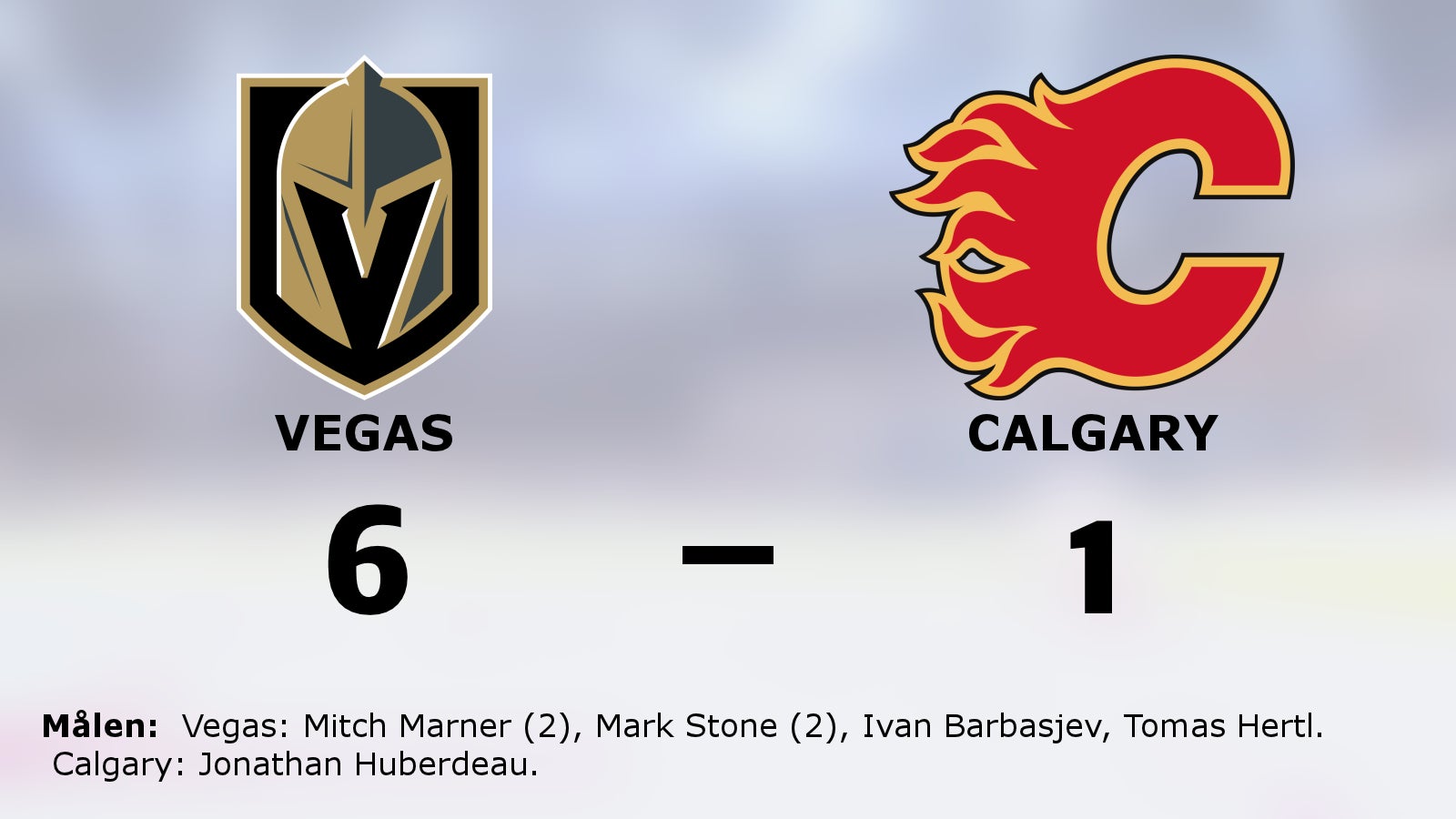 Calgary en lätt match för Vegas