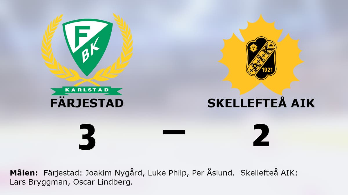 Färjestad avgjorde i straffläggningen hemma mot Skellefteå AIK