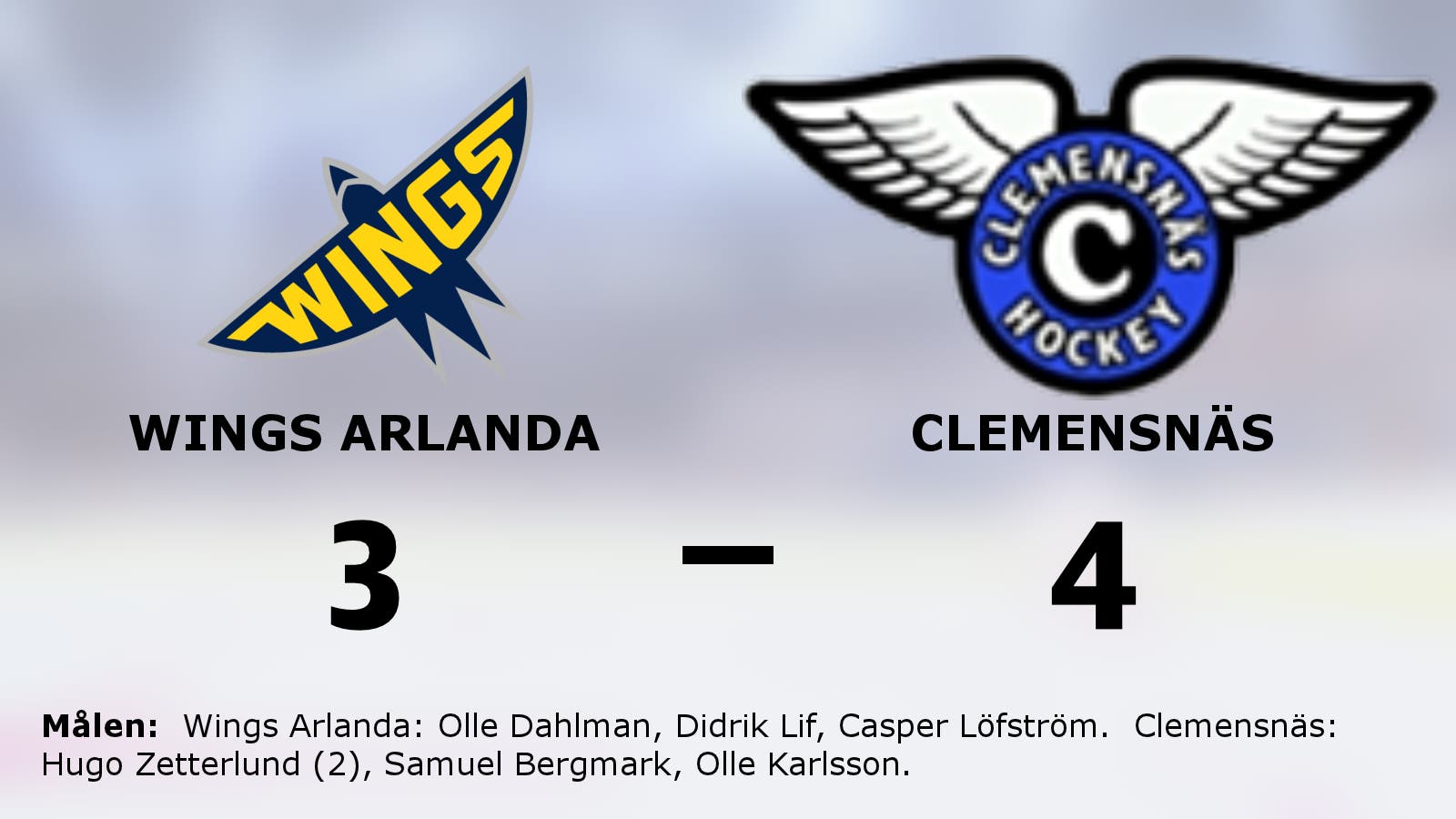 Efterlängtad seger för Clemensnäs – bröt förlustsviten mot Wings Arlanda
