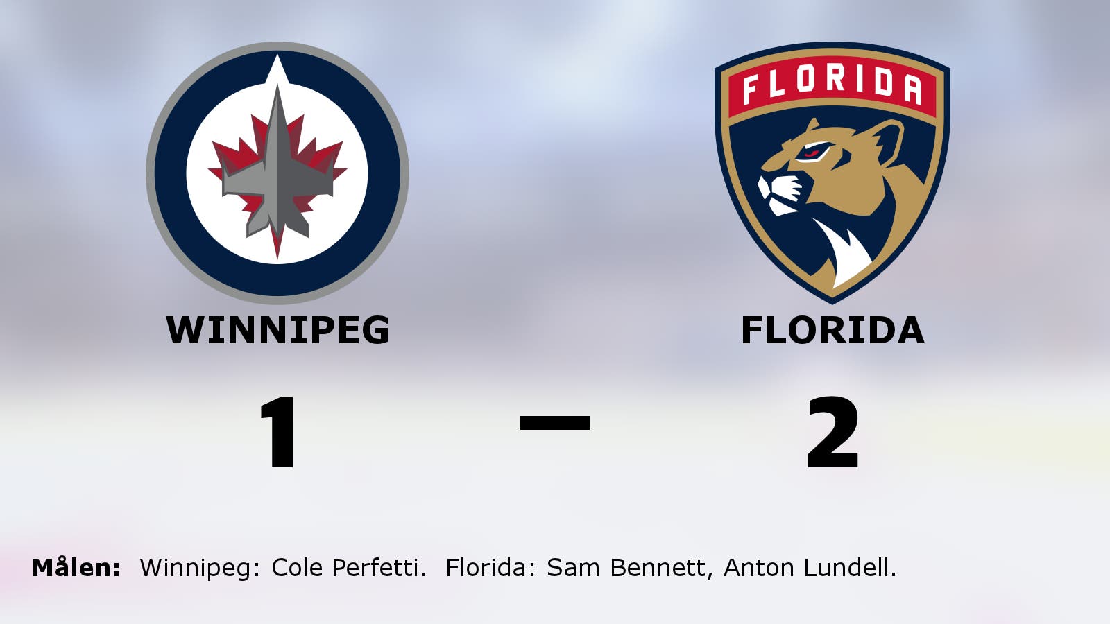 Seger på straffar för Florida borta mot Winnipeg