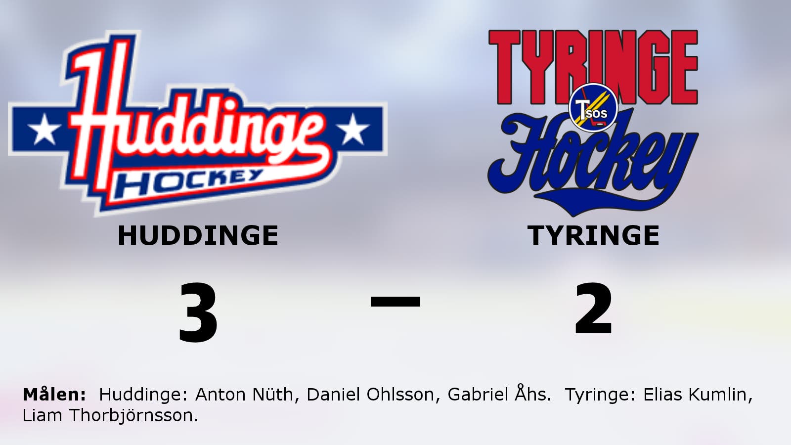 Huddinge bröt tunga sviten – 3–2 mot Tyringe