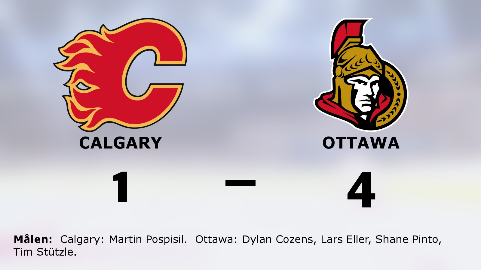 Ottawa förlänger segersviten mot Calgary