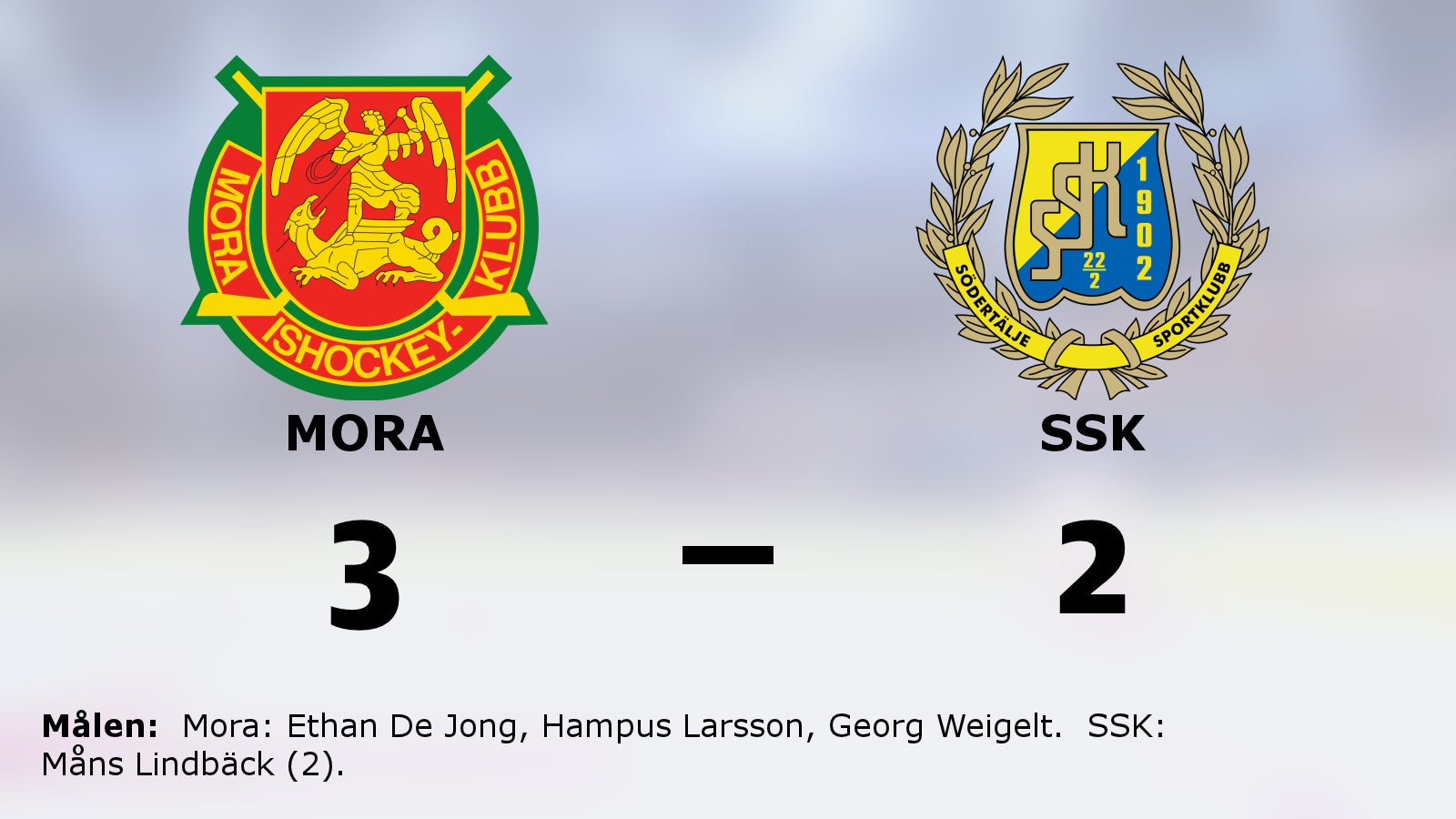 Moras fina svit mot SSK fortsätter